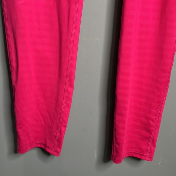 Danskin Dark Pink Striped Mid Rise Leggings Plus Size XXL - Picture 3 of 7